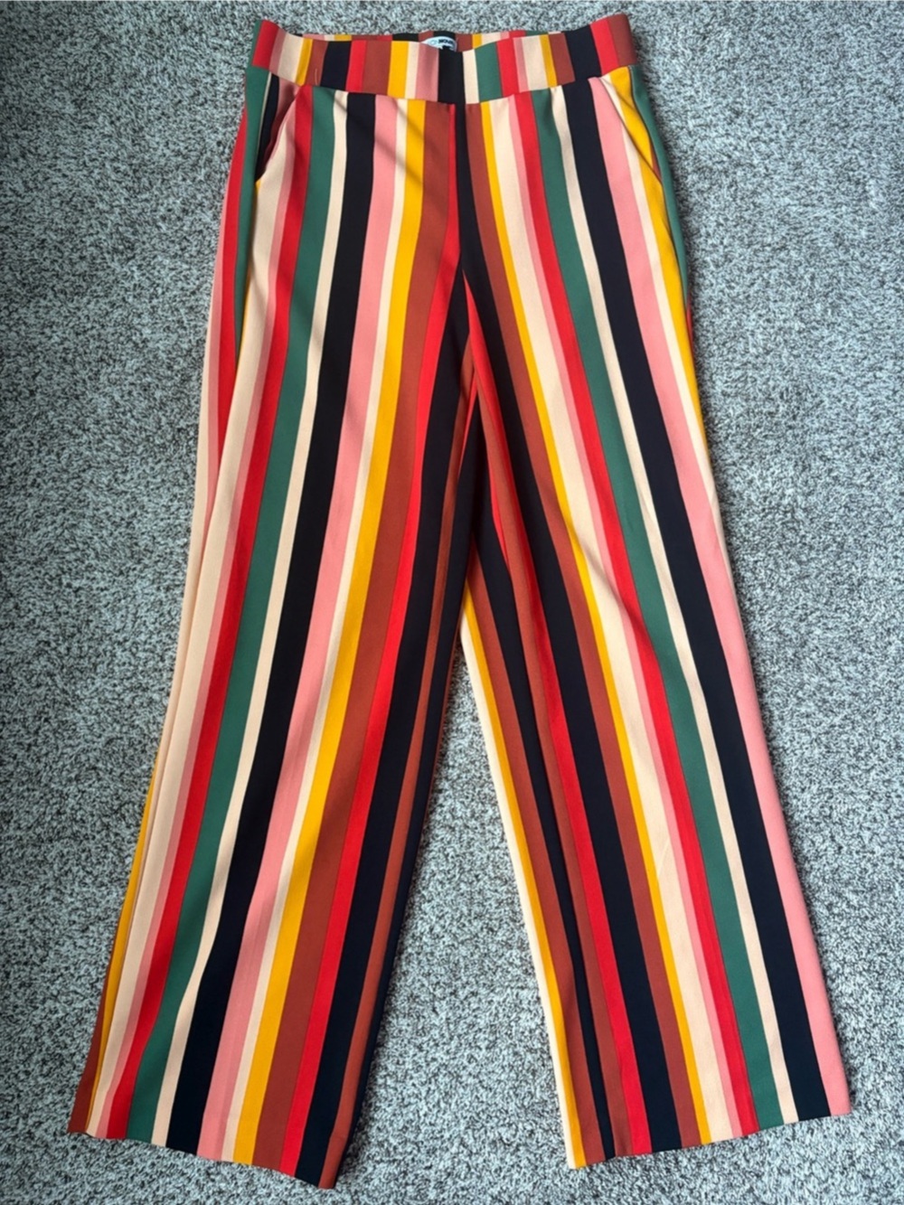 Fashion Nova Multicolor Striped Wide Leg Pants